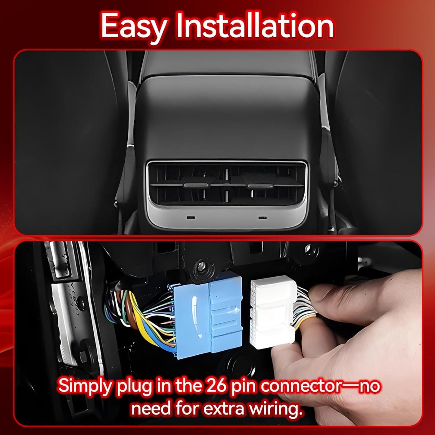8.7" Tesla Rear Entertainment Screen with Android 14 & Wireless CarPlay