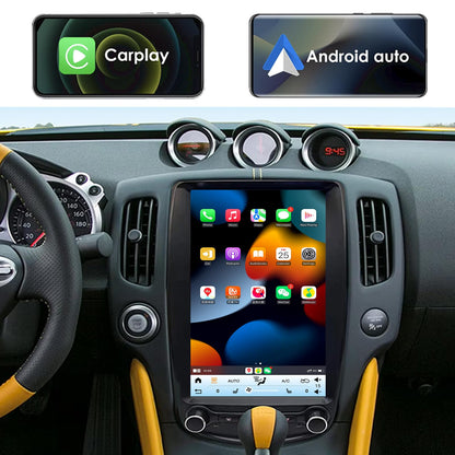 Android 14 Tesla Style Head Unit for Nissan 370Z with GPS & CarPlay