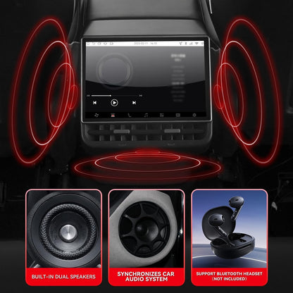 8.7" Tesla Rear Entertainment Screen with Android 14 & Wireless CarPlay