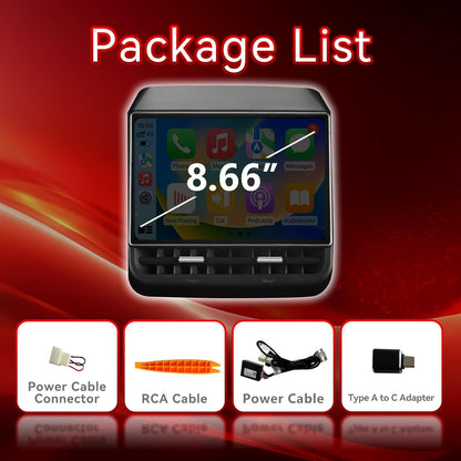 8.7" Tesla Rear Entertainment Screen with Android 14 & Wireless CarPlay