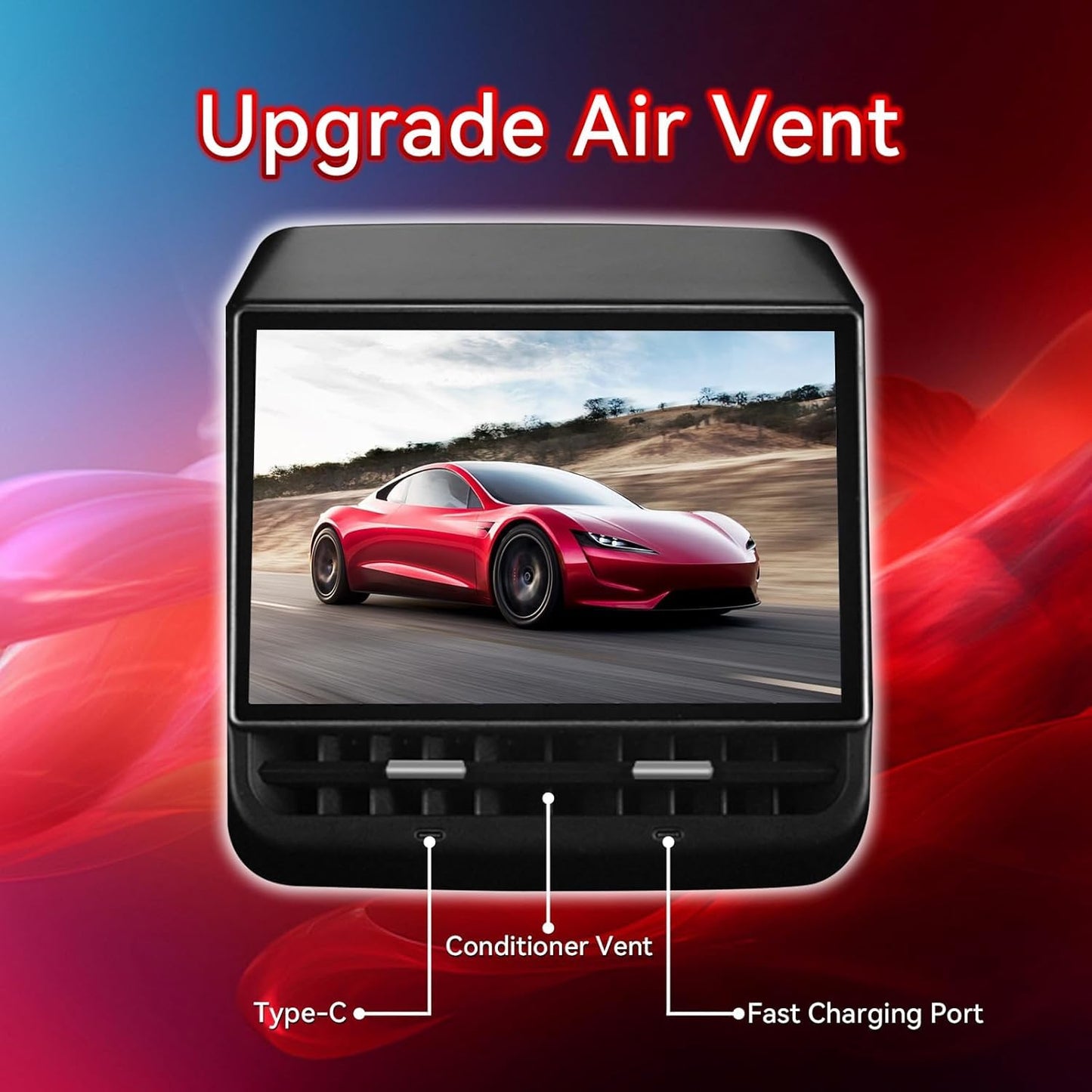8.7" Tesla Rear Entertainment Screen with Android 14 & Wireless CarPlay