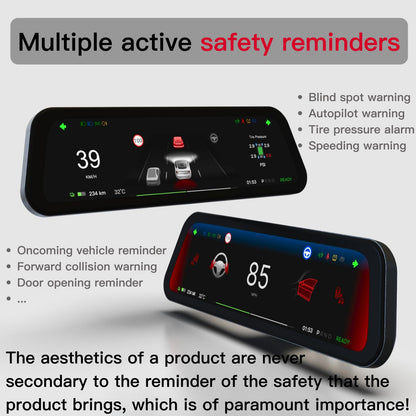 HotSunTesTec 9.6" Tesla Heads Up Display with Android Auto & OTA Updates